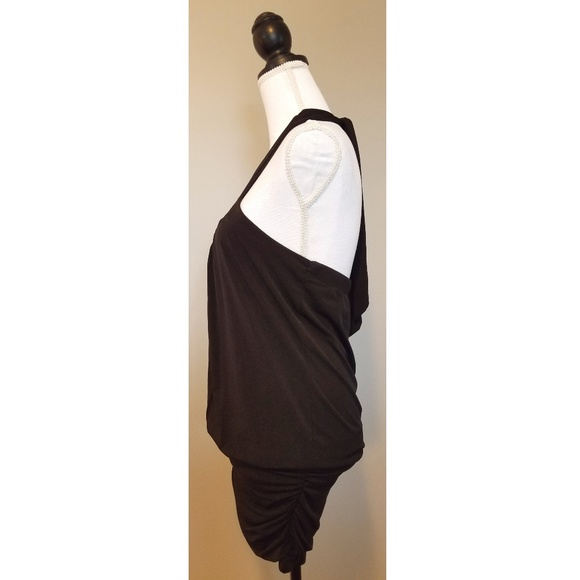 Black Halter, Fitted-Bottom Dress - Picture 4 of 7